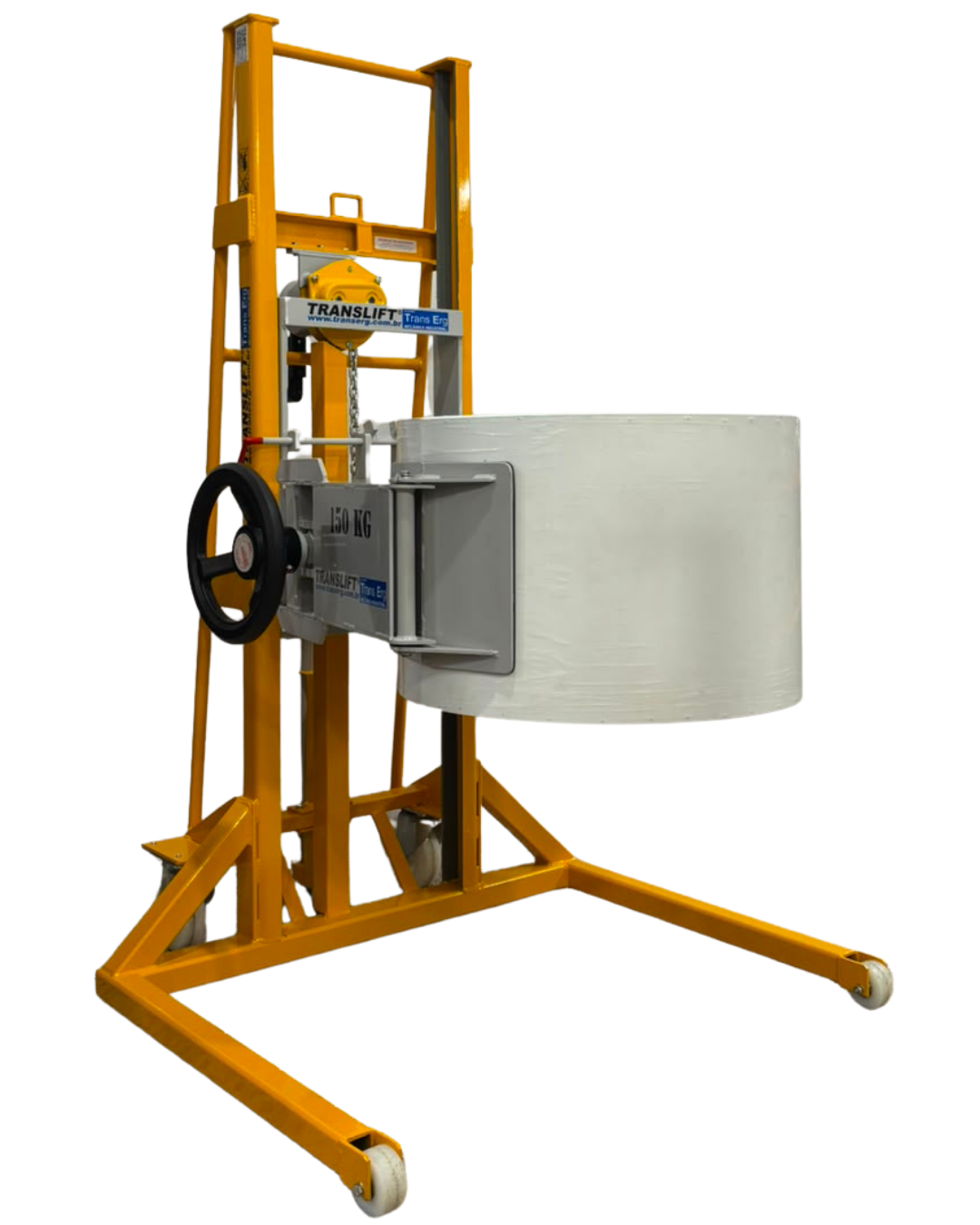 Com clamp para tombamento lateral de bobinas — vista 2